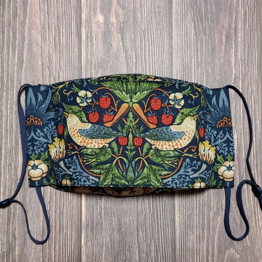 Strawberry Thiefボックスマスク/ネイビー