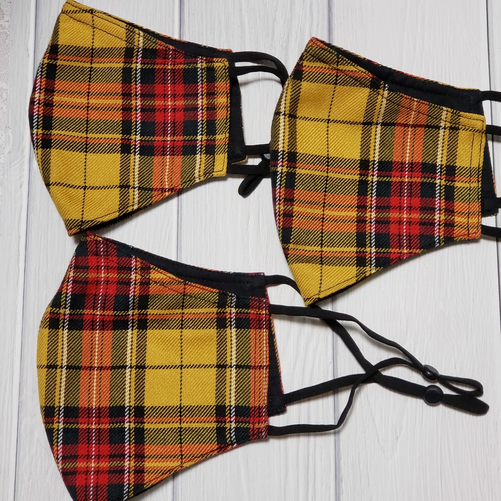 TRタータンチェックマスク