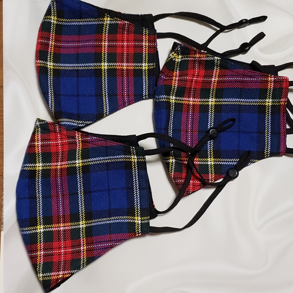 TRタータンチェックマスク