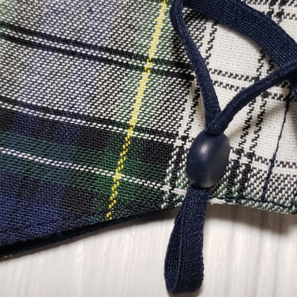 テッキングタータンチェックマスク