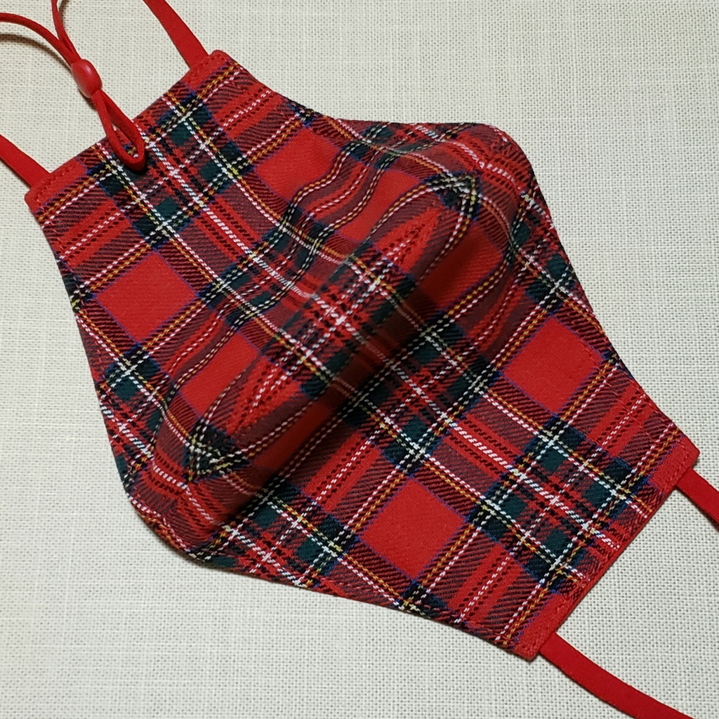赤タータンチェック×赤/Sサイズ
