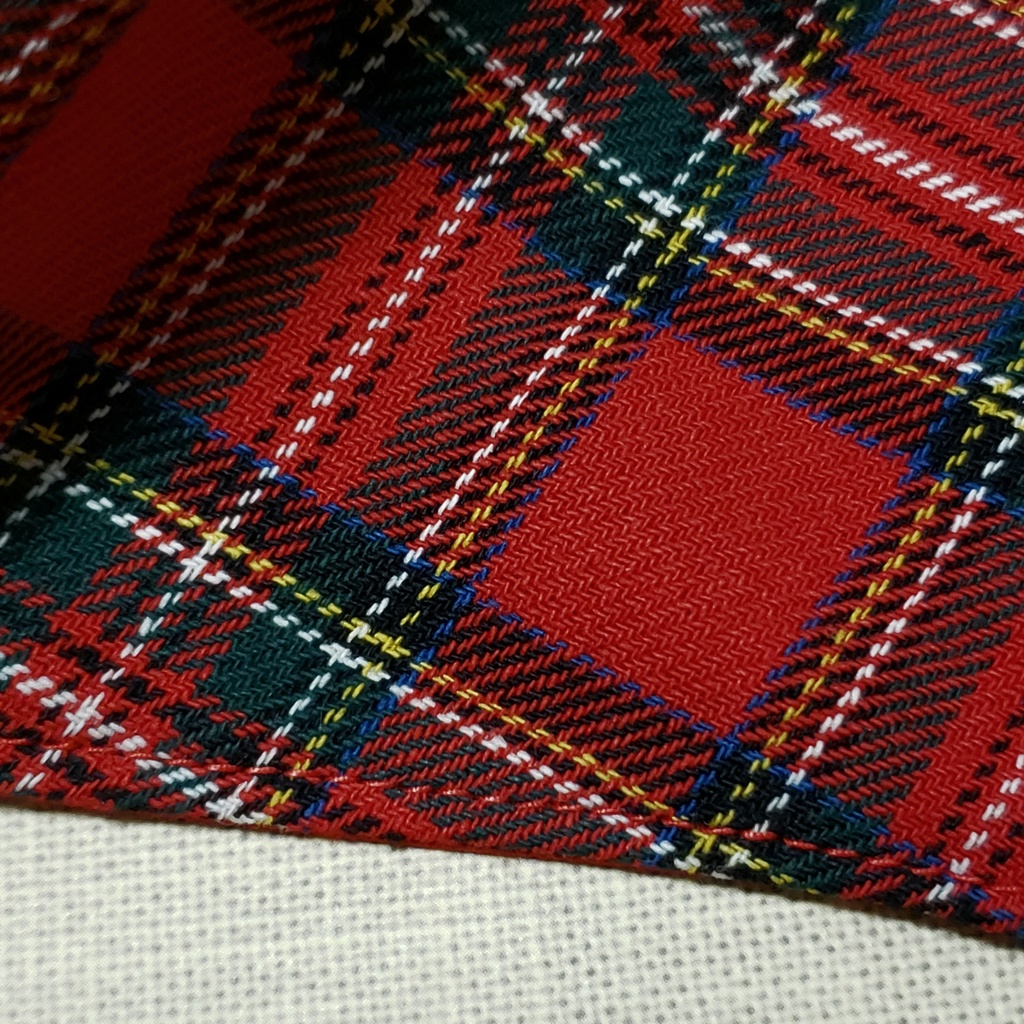 赤タータンチェック×赤/Sサイズ