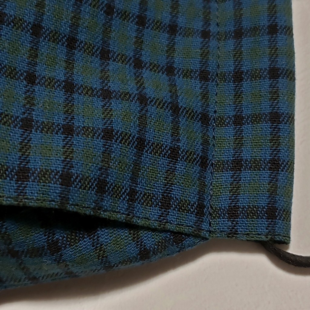 ブルーグリーンのガンクラブチェック2パターン