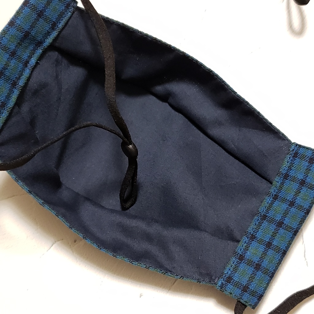 ブルーグリーンのガンクラブチェック2パターン