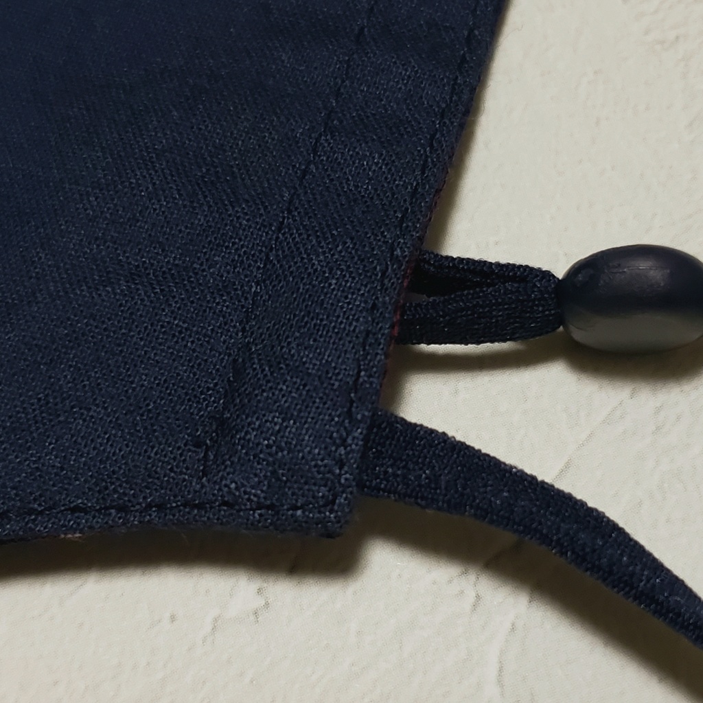 レジメンタルストライプマスク/ネイビー