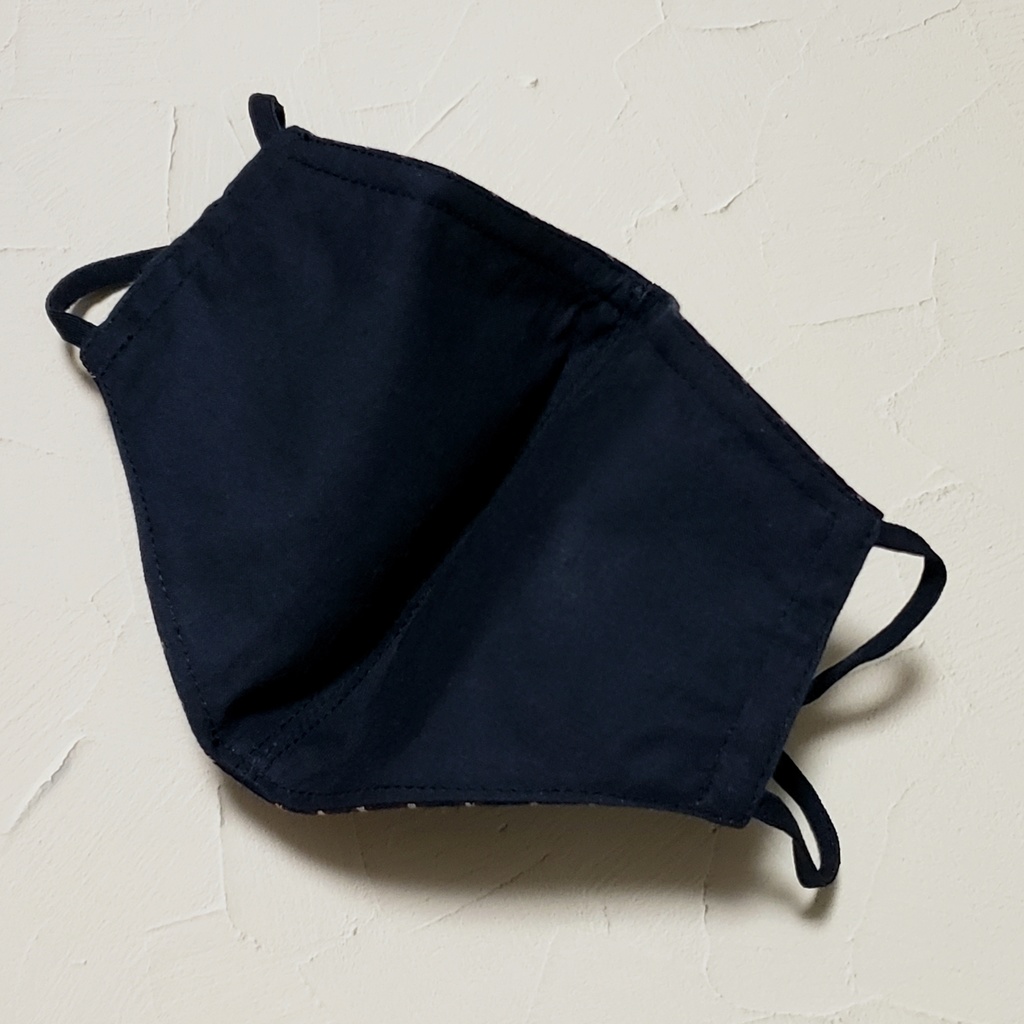 レジメンタルストライプマスク/ネイビー