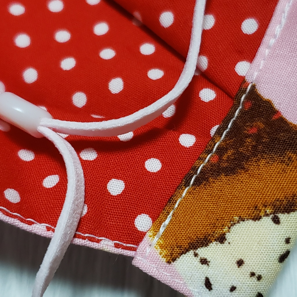 キッズマスクボックスタイプ3個セット巾着付き/アイスクリーム