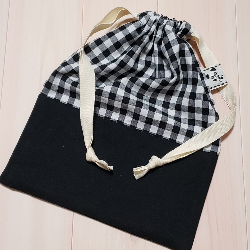 キッズマスク3個セット巾着付き/パンダ