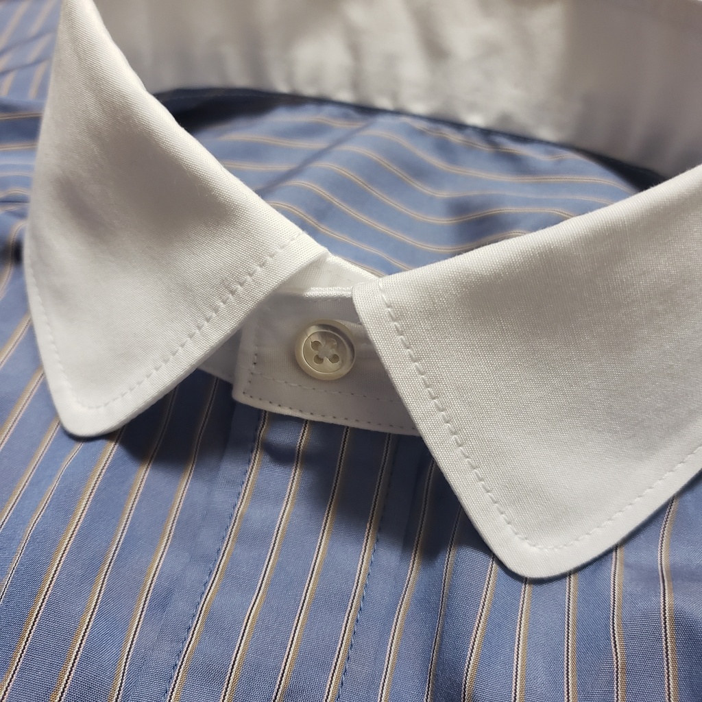 サンプルセール♪リボンタイ付きクレリックシャツ/XSサイズ