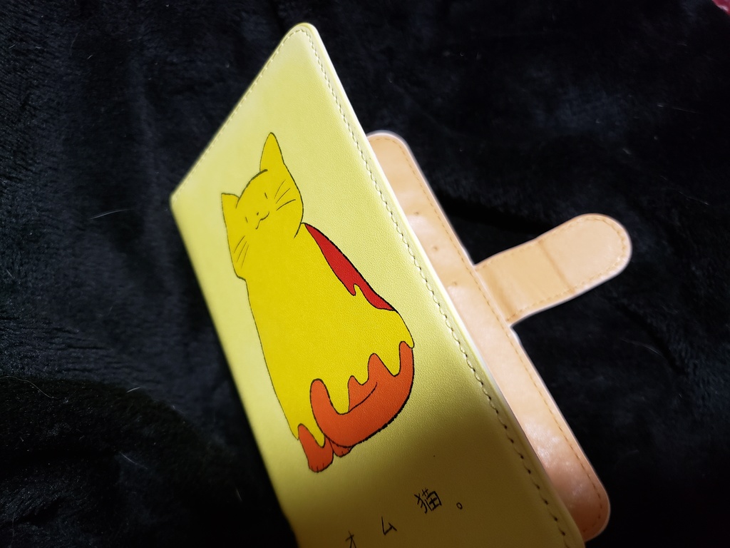 オム猫スマホカバー