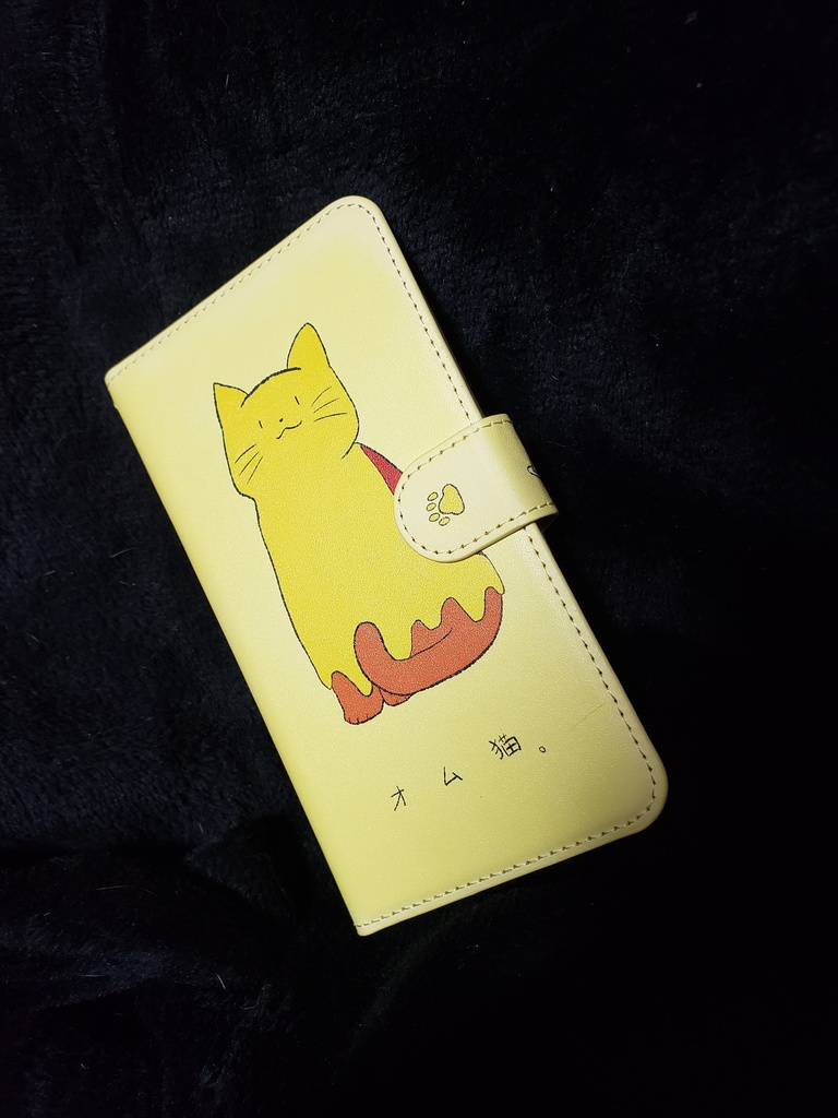オム猫スマホカバー