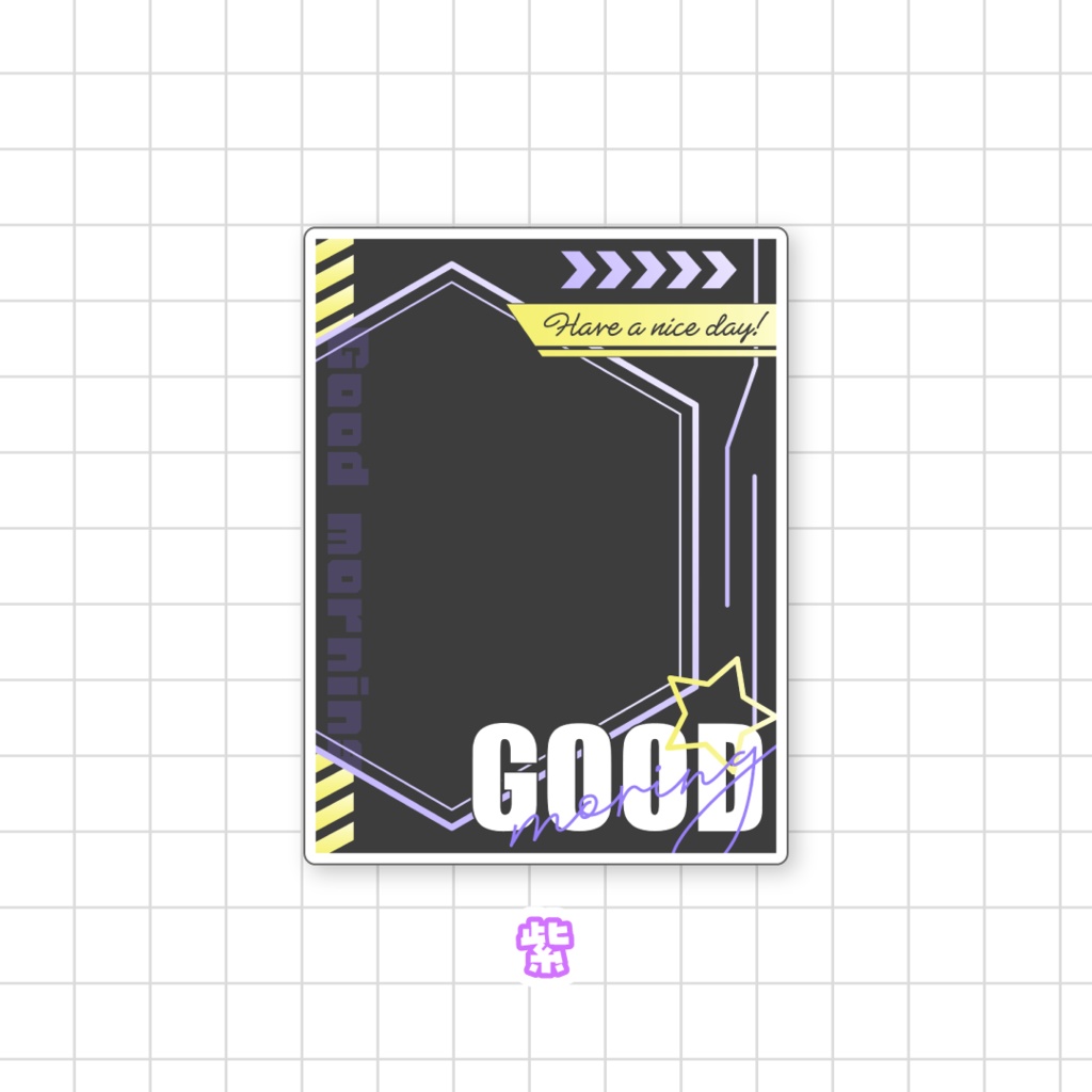 ⚡️無料⚡️サイバー風おはようVTuber素材