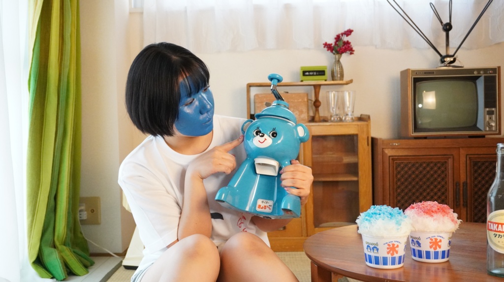 春川ねるるさん泥棒ひげ・黒塗り撮影-なつやすみごっこしよう。-【静止画+メイキング動画】