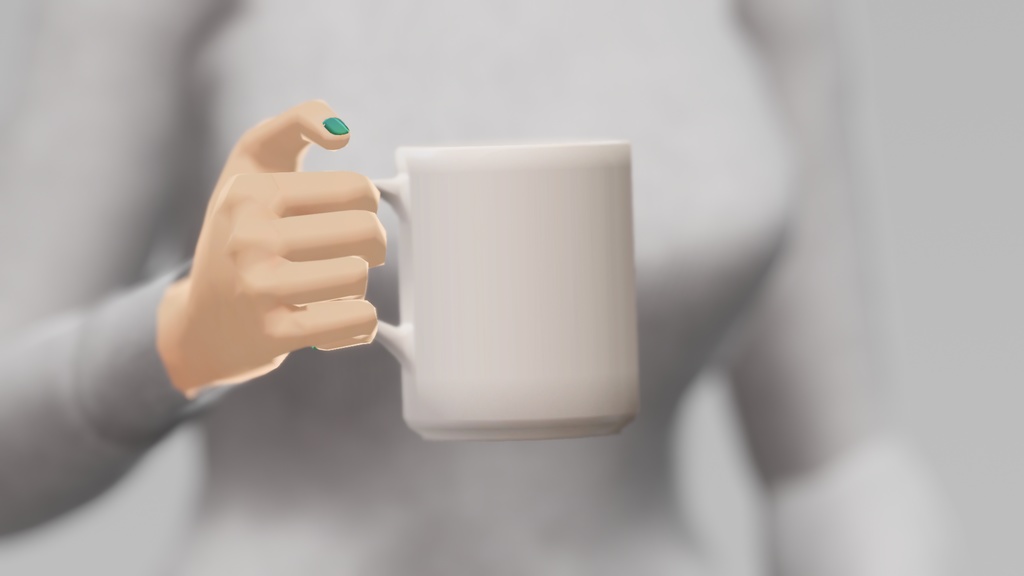 【Vroid】【VRChat】 Boucle Fall Sweater and Mug 秋のセーターとマグカップ