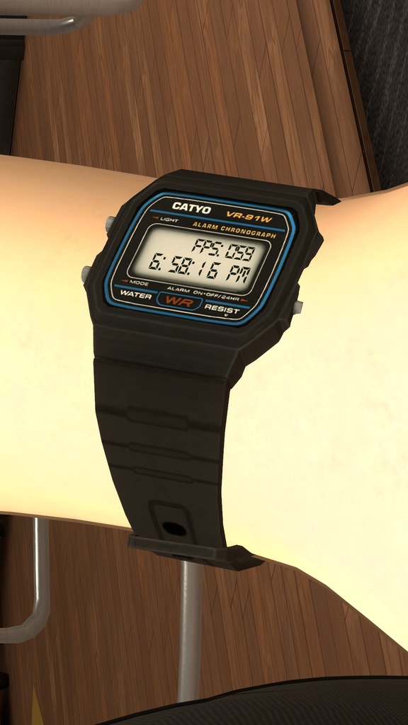 CATYO VR-91W Digital Watch For VRCHAT