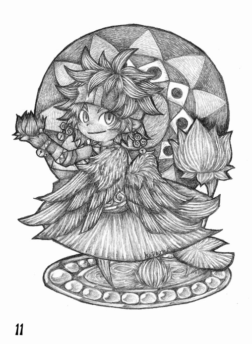 【DL版】線画ミニ本「Tree of Wind」