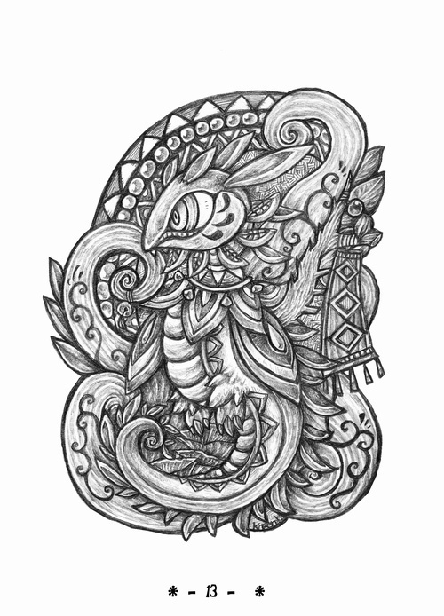 【DL版】線画ミニ本「Tree of Wind2」