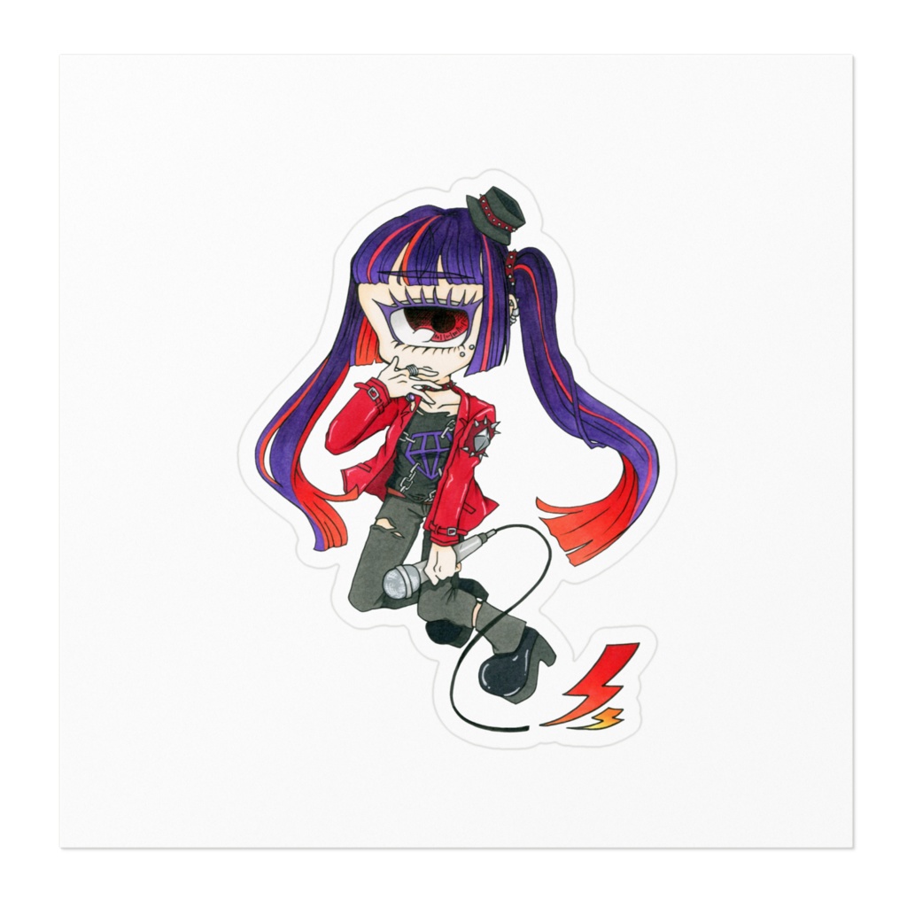 単眼パンクちゃんステッカー