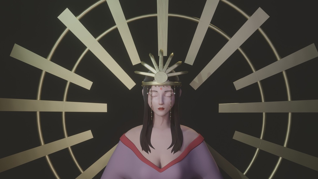 RiggedFemale(Blender)