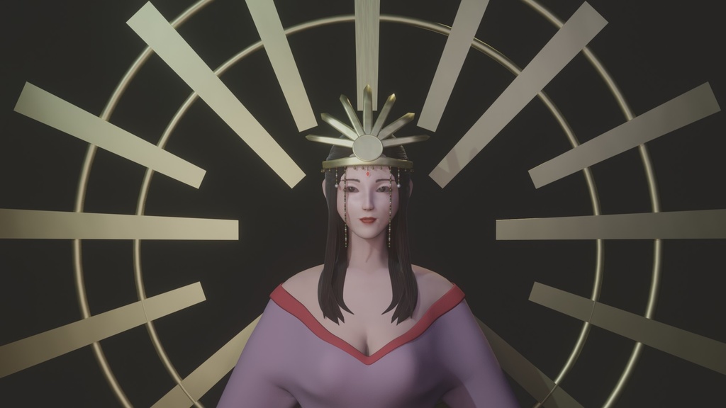 RiggedFemale(Blender)