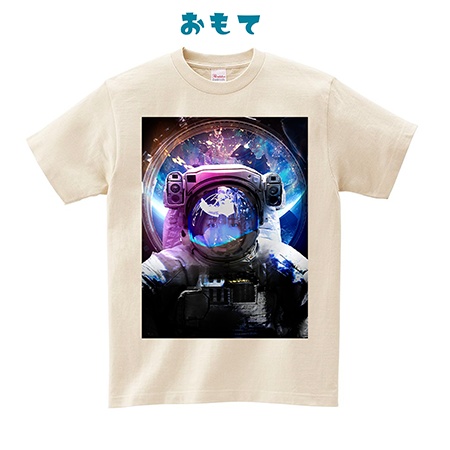 宇宙で#きゅるんTシャツ