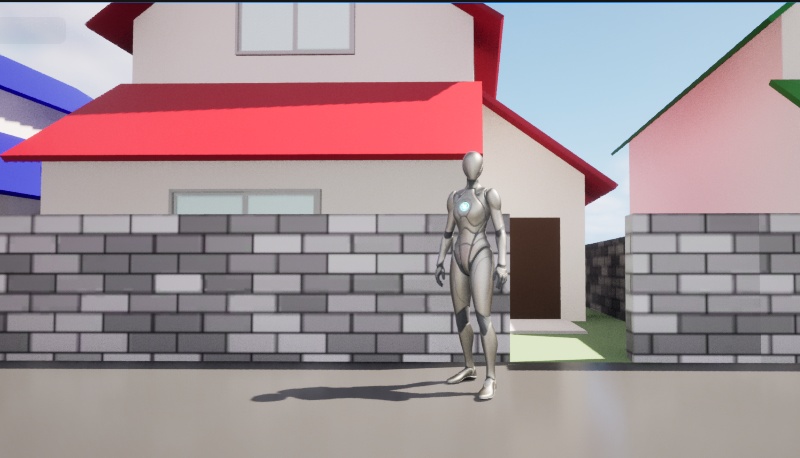 【UE5向け/無料版アリ】遠景用戸建ての家_000