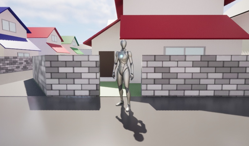 【UE5向け/無料版アリ】遠景用戸建ての家_001