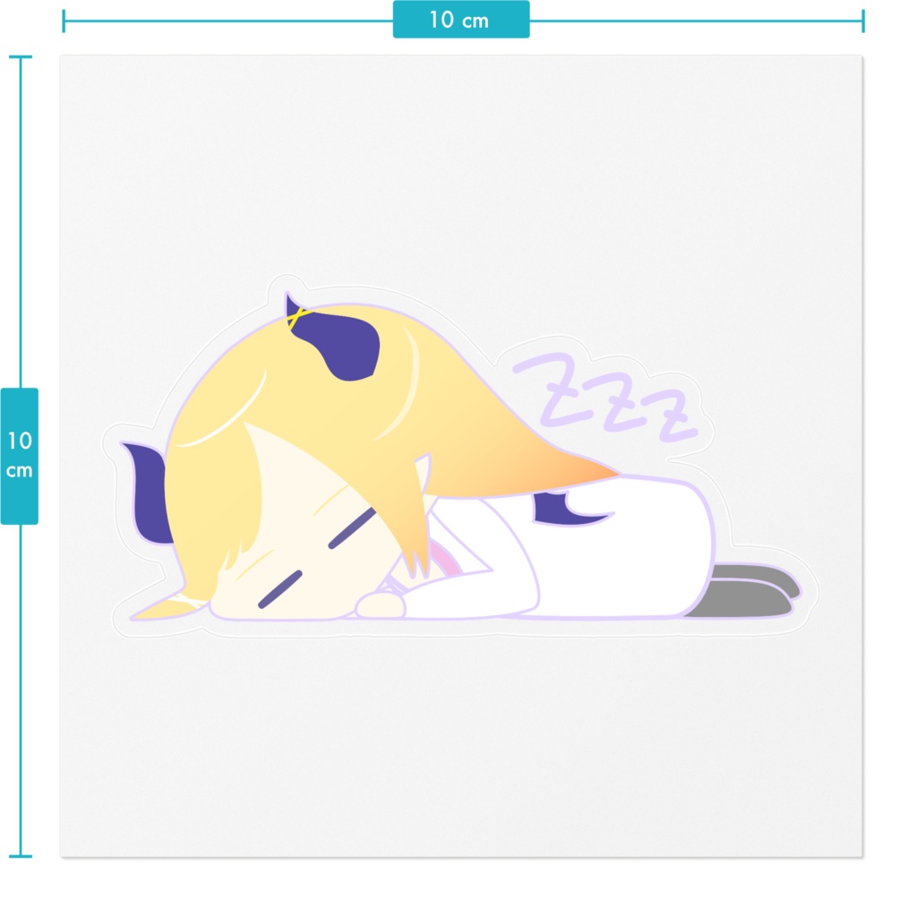 【非公式】すやすやちょこ先生 ステッカー