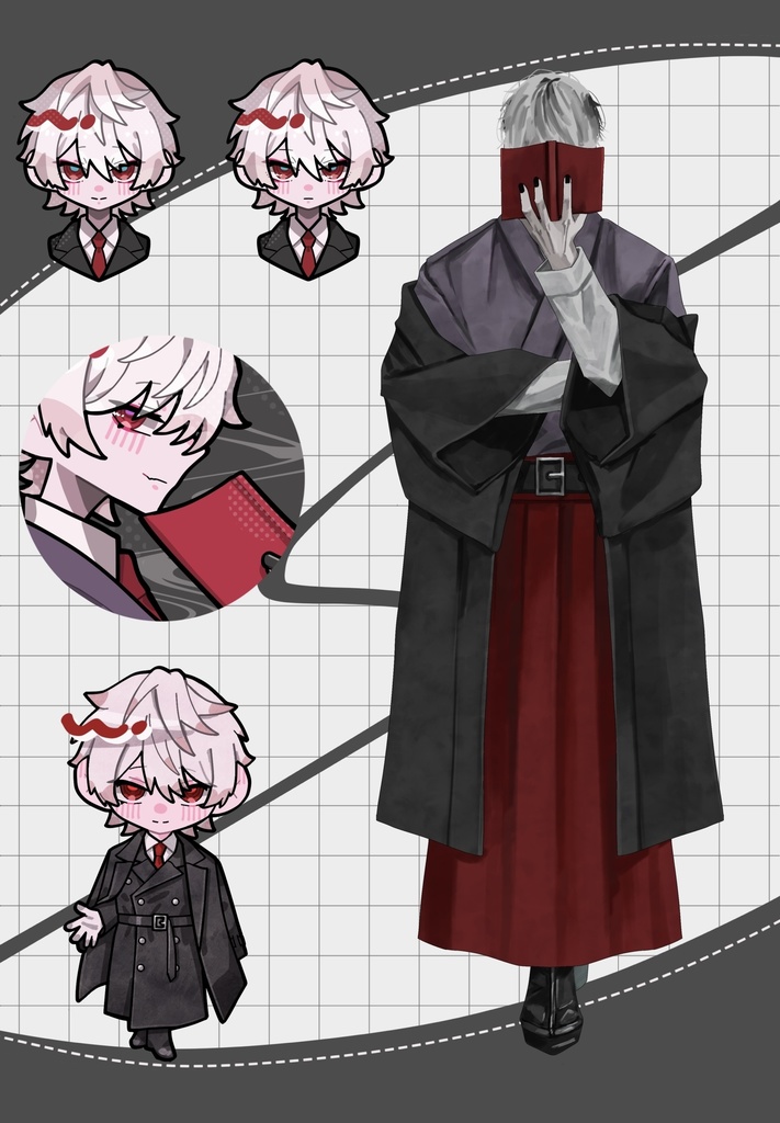 ハーフカットシール（黒）