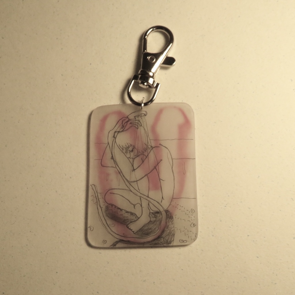 洗髪するストラップ（赤）