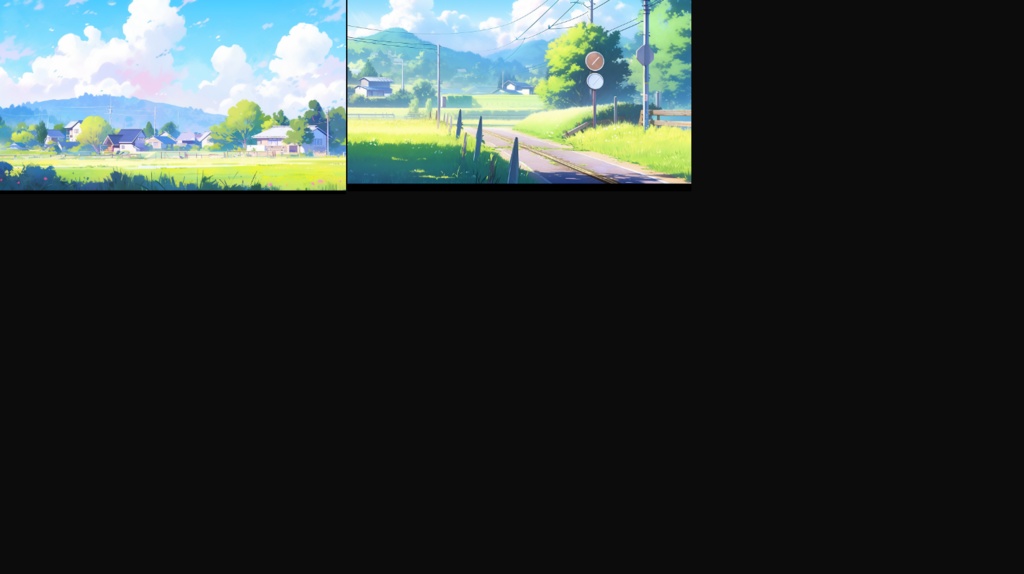 Free:Nostalgic Japanese Countryside (Raw AI Image)/無料 : 日本の田舎(AI無加工画像)