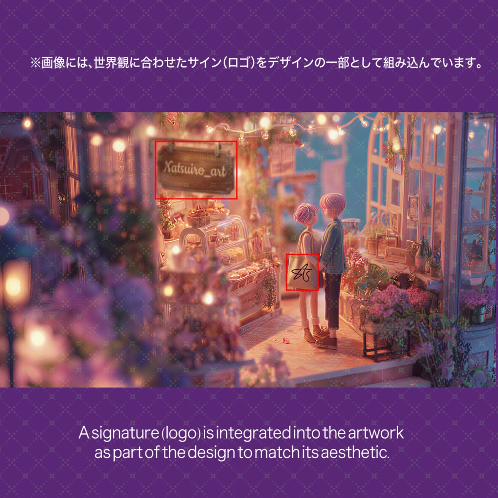 Tiny Castle Night (AI Art / Natsuiro-Collection Plus)