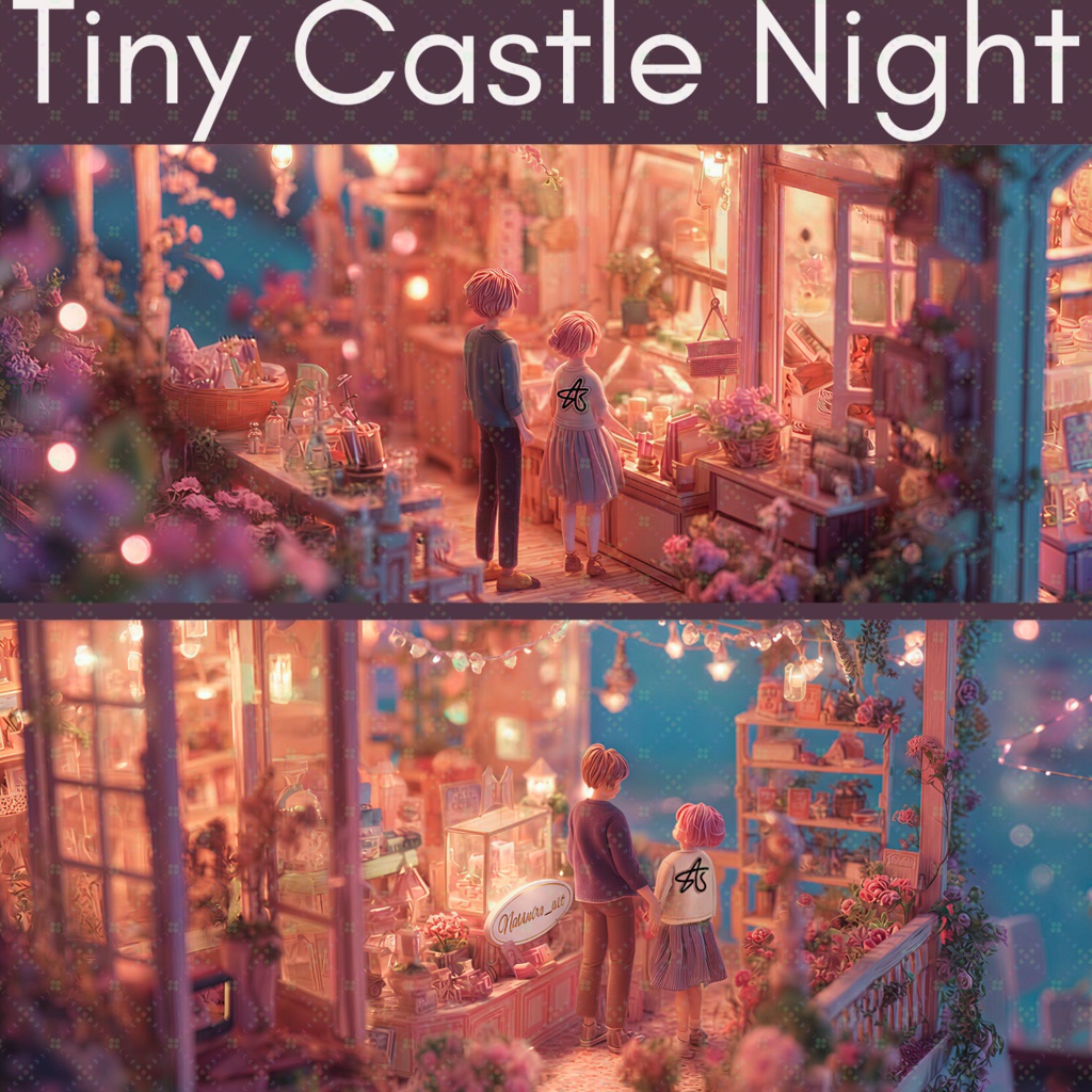Tiny Castle Night (AI Art / Natsuiro-Collection Plus)