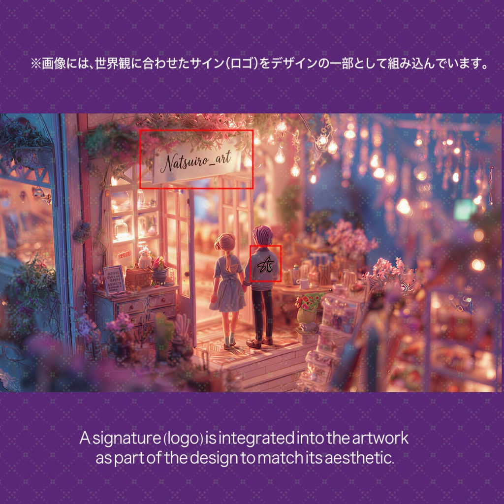 Tiny Castle Night (AI Art / Natsuiro-Collection Plus)