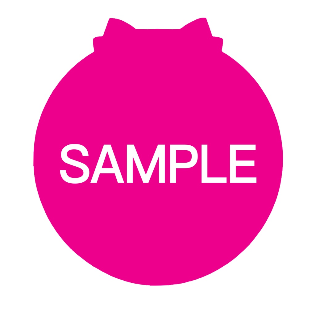 ぷっくり立体デジタルシール/魔法のコンパクト/アルファベットA~N(背景透過)