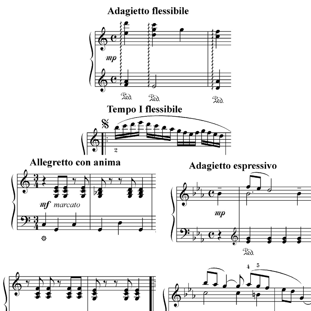 【楽譜】ピアノ組曲「自然の流れ」