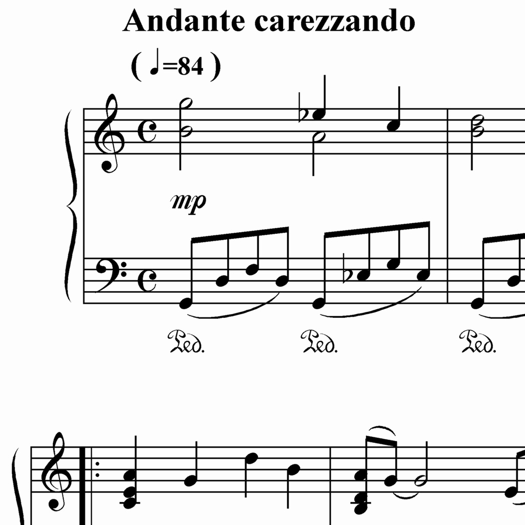 【楽譜】ピアノ曲《Stay By Me》