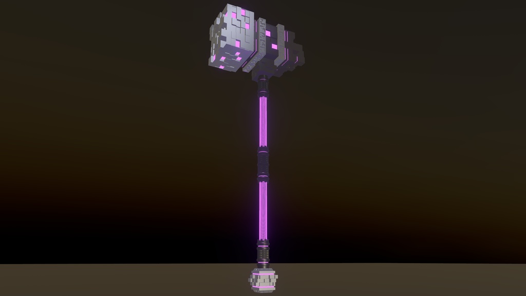 Cyberpunk Glitch Hammer