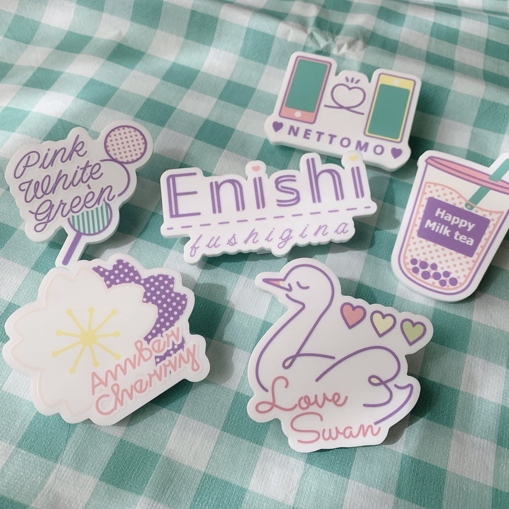 こは藍イメージアクリルバッジ