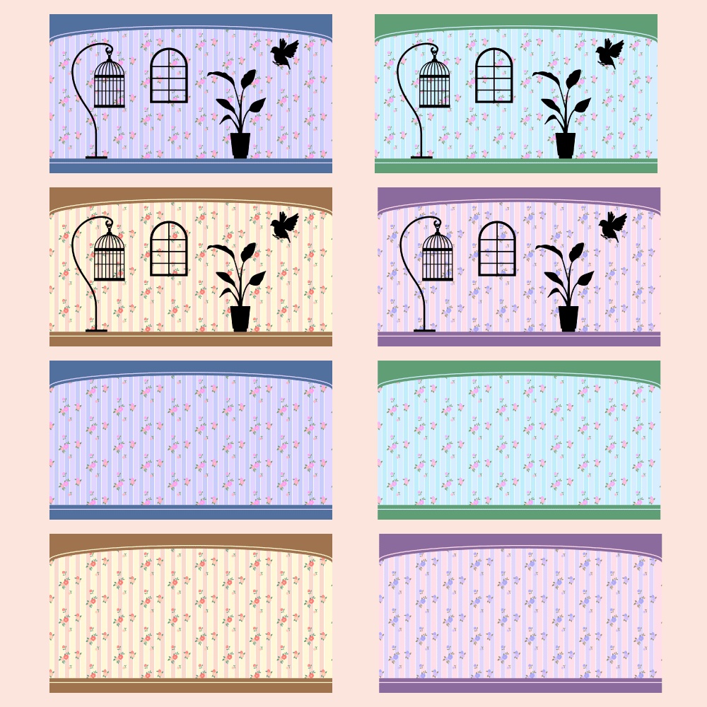 小花柄背景素材