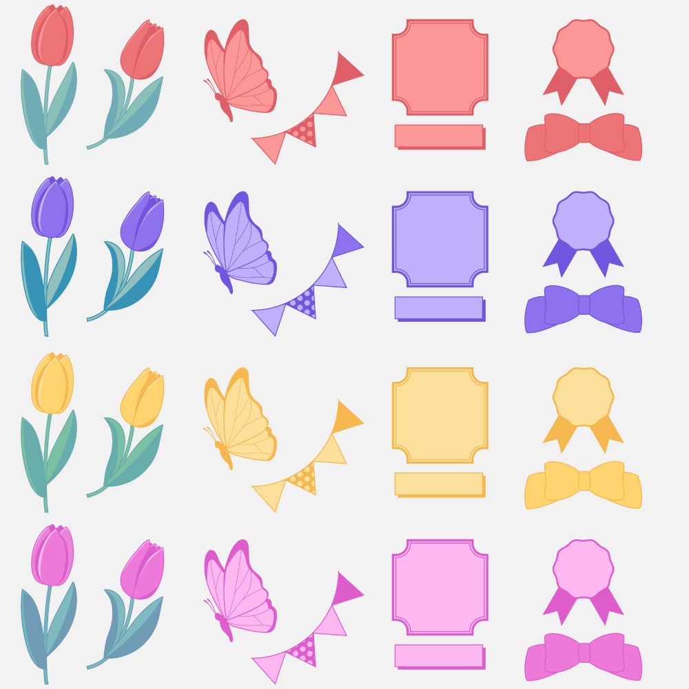 チューリップ背景素材