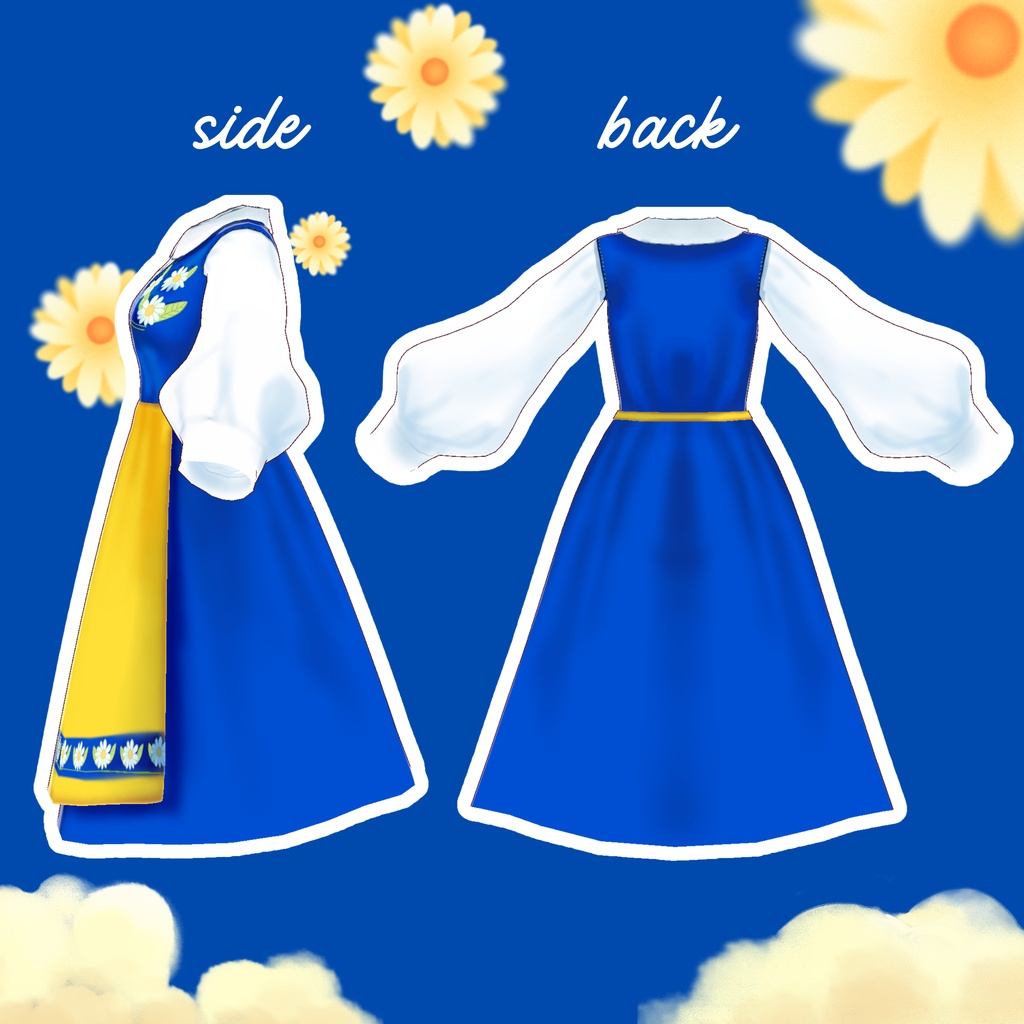 【Vroid衣装】民族衣装シリーズ スウェーデン