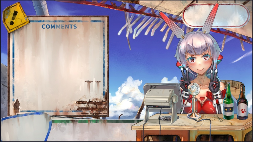 海辺の廃墟-配信素材セット