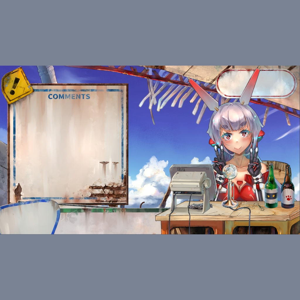 海辺の廃墟-配信素材セット