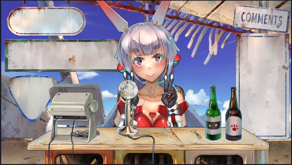 海辺の廃墟-配信素材セット