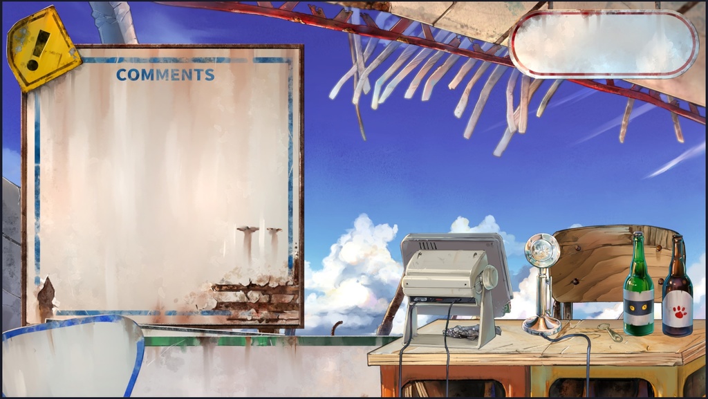 海辺の廃墟-配信素材セット