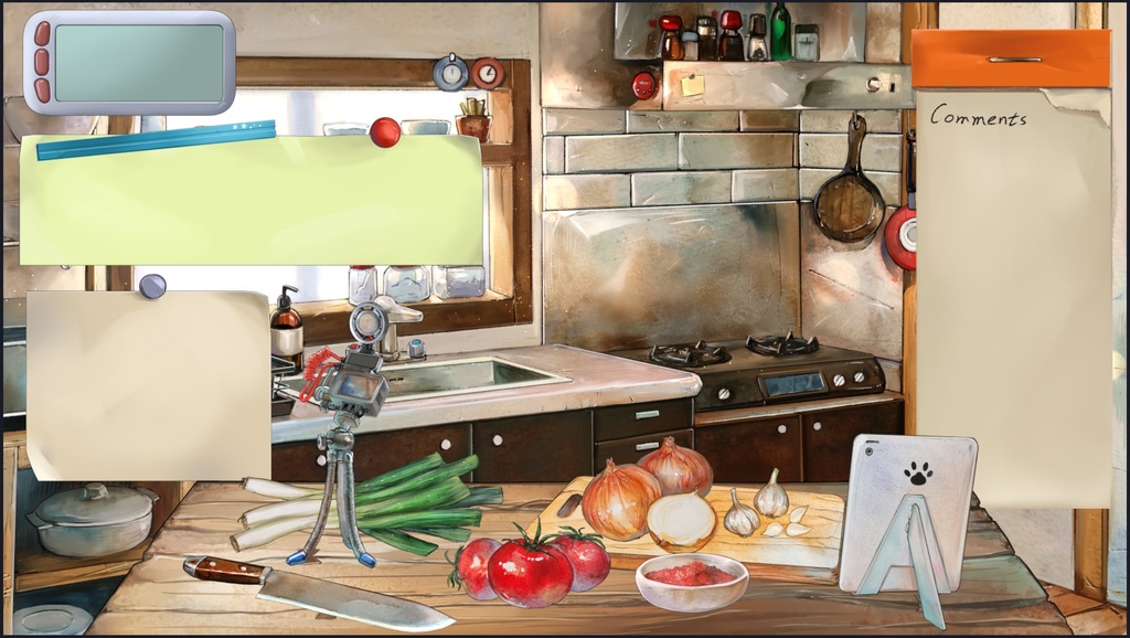 民家の台所-配信素材セット