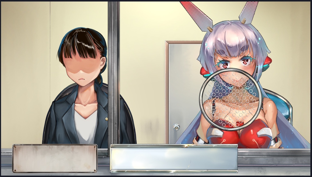 刑務所、面会室、取調室、法廷ー刑事題材配信素材セット販売と無料縦型配信素材