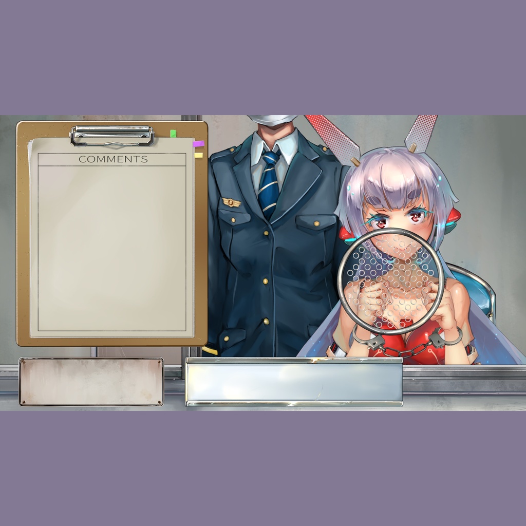 刑務所、面会室、取調室、法廷ー刑事題材配信素材セット販売と無料縦型配信素材