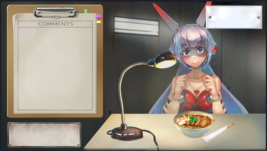 刑務所、面会室、取調室、法廷ー刑事題材配信素材セット販売と無料縦型配信素材